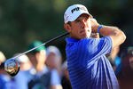 AUGUSTA, GA - APRIL 07:  Lee Westwood of England hits a shot during the third round of the 2012 Masters Tournament at Augusta National Golf Club on April 7, 2012 in Augusta, Georgia.  (Photo by David Cannon/Getty Images)