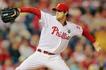 PHILADELPHIA , PA - SEPTEMBER 18:  Cole Hamels #35 of the Philadelphia Phillies pitches against the St Louis Cardinals at Citizens Bank Park on September 18, 2011 in Philadelphia, Pennsylvania.  (Photo by Len Redkoles/Getty Images)