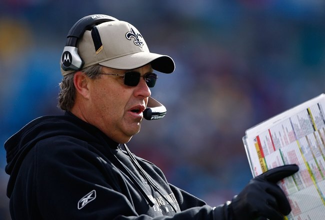 CHARLOTTE, NC - JANUARY 03:  New Orleans Saints defensive coordinator Gregg Williams is seen during the game against the Carolina Panthers at Bank of America Stadium on January 3, 2010 in Charlotte, North Carolina.  (Photo by Scott Halleran/Getty Images)