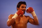 JUN 1986: ROBERTO DURAN DURING HIS FIGHT WITH ROBBIE SIMMS.