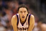 PHOENIX, AZ - FEBRUARY 19:  Steve Nash #13 of the Phoenix Suns during the NBA game against the Los Angeles Lakers at US Airways Center on February 19, 2012 in Phoenix, Arizona.  The Suns defeated the Lakers 102-90. NOTE TO USER: User expressly acknowledges and agrees that, by downloading and or using this photograph, User is consenting to the terms and conditions of the Getty Images License Agreement.  (Photo by Christian Petersen/Getty Images)