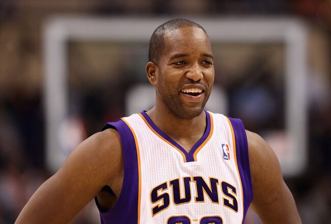 PHOENIX, AZ - JANUARY 13:  Michael Redd #22 of the Phoenix Suns during the NBA game against the New Jersey Nets at US Airways Center on January 13, 2012 in Phoenix, Arizona. The Nets defeated the Suns 110-103.   NOTE TO USER: User expressly acknowledges and agrees that, by downloading and or using this photograph, User is consenting to the terms and conditions of the Getty Images License Agreement.  (Photo by Christian Petersen/Getty Images)