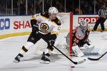 UNIONDALE, NY - MARCH 31:  Brian Rolston #12 of the Boston Bruins skates against the New York Islanders at the Nassau Veterans Memorial Coliseum on March 31, 2012 in Uniondale, New York. The Bruins defeated the Islanders 6-3.  (Photo by Bruce Bennett/Getty Images)