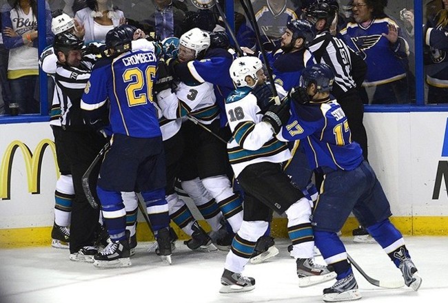 Sharks & Blues Fight