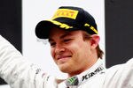 SHANGHAI, CHINA - APRIL 15:  Nico Rosberg of Germany and Mercedes GP celebrates on the podium after winning the Chinese Formula One Grand Prix at the Shanghai International Circuit on April 15, 2012 in Shanghai, China.  (Photo by Mark Thompson/Getty Images)
