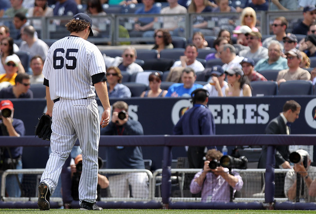 NEW YORK, NY - APRIL 14: Phil Hughes #65 of the New York