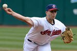 CLEVELAND, OH - APRIL 11:  Justin Masterson #63 of the Cleveland Indians pitches during the first inning against the Chicago White Sox at Progressive Field on April 11, 2012 in Cleveland, Ohio. (Photo by Jason Miller/Getty Images)