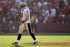 SAN FRANCISCO, CA - JANUARY 14:  Drew Brees #9 of the New Orleans Saints walks off the field in the first quarter of the NFC Divisional playoff game against the San Francisco 49ers at Candlestick Park on January 14, 2012 in San Francisco, California.  (Photo by Ezra Shaw/Getty Images)