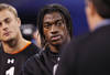 INDIANAPOLIS, IN - FEBRUARY 26: Quarterback Robert Griffin III of Baylor looks on during the 2012 NFL Combine at Lucas Oil Stadium on February 26, 2012 in Indianapolis, Indiana. (Photo by Joe Robbins/Getty Images)