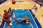 DALLAS, TX - DECEMBER 25:  Delonte West #13 of the Dallas Mavericks falls on top of Shane Battier #31 of the Miami Heat at American Airlines Center on December 25, 2011 in Dallas, Texas.  (Photo by Ronald Martinez/Getty Images)