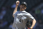 SEATTLE, WA - APRIL 21:  Starting pitcher Philip Humber #41 of the Chicago White Sox pitches in the first inning of a perfect game against the Seattle Mariners at Safeco Field on April 21, 2012 in Seattle, Washington. This was the 21st perfect game in Major League Baseball history. (Photo by Otto Greule Jr/Getty Images)