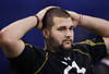INDIANAPOLIS, IN - FEBRUARY 25: Offensive lineman Matt Kalil of USC looks on during the 2012 NFL Combine at Lucas Oil Stadium on February 25, 2012 in Indianapolis, Indiana. (Photo by Joe Robbins/Getty Images)