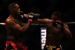 ATLANTA, GA - APRIL 21:  Rashad Evans (R) punches Jon Jones during their light heavyweight title bout for UFC 145 at Philips Arena on April 21, 2012 in Atlanta, Georgia.  (Photo by Kevin C. Cox/Getty Images)