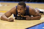 OKLAHOMA CITY, OK - MAY 15:  Guard Tony Allen #9 of the Memphis Grizzlies reacts against the Oklahoma City Thunder in Game Seven of the Western Conference Semifinals in the 2011 NBA Playoffs on May 15, 2011 at Oklahoma City Arena in Oklahoma City, Oklahoma.  NOTE TO USER: User expressly acknowledges and agrees that, by downloading and or using this photograph, User is consenting to the terms and conditions of the Getty Images License Agreement.  (Photo by Ronald Martinez/Getty Images)