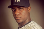 TAMPA, FL - FEBRUARY 27: (EDITOR'S NOTE: Image was shot with an iPhone using Instagram) Michael Pineda #35 of the New York Yankees poses for a portrait during the New York Yankees Photo Day on February 27, 2012 in Tampa, Florida.  (Photo by Nick Laham/Getty Images)