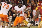 AMES, IA - NOVEMBER 18:  Justin Blackmon #81 of the Oklahoma State Cowboys runs the ball against the Iowa State Cyclones at Jack Trice Stadium November 18, 2011 in Ames, Iowa.  (Photo by Reese Strickland/Getty Images)