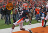 CHAMPAIGN, IL - NOVEMBER 19:  A.J. Jenkins #8 of the Illinois Fighting Illini moves across the end zone against the Wisconsin Badgers at Memorial Stadium on November 19, 2011 in Champaign, Illinois. Wisconsin defeated Illinois 28-17.  (Photo by Jonathan Daniel/Getty Images)