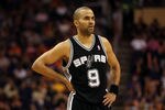 PHOENIX, AZ - MARCH 27:  Tony Parker #9 of the San Antonio Spurs during the NBA game against the Phoenix Suns at US Airways Center on March 27, 2012 in Phoenix, Arizona. The Spurs defeated the Suns 107-100. NOTE TO USER: User expressly acknowledges and agrees that, by downloading and or using this photograph, User is consenting to the terms and conditions of the Getty Images License Agreement.  (Photo by Christian Petersen/Getty Images)