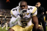 ATLANTA, GA - OCTOBER 29:  Stephen Hill #5 of the Georgia Tech Yellow Jackets against the Clemson Tigers at Bobby Dodd Stadium on October 29, 2011 in Atlanta, Georgia.  (Photo by Kevin C. Cox/Getty Images)