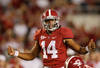 TUSCALOOSA, AL - OCTOBER 08:  Phillip Sims #14 of the Alabama Crimson Tide against the Vanderbilt Commodores at Bryant-Denny Stadium on October 8, 2011 in Tuscaloosa, Alabama.  (Photo by Kevin C. Cox/Getty Images)