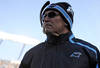 CHARLOTTE, NC - DECEMBER 11:  Carolina Panther Head Coach Ron Rivera looks on during the game against the Atlanta Falcons at Bank of America Stadium on December 11, 2011 in Charlotte, North Carolina.  (Photo by Jared C. Tilton/Getty Images)