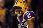BATON ROUGE, LA - NOVEMBER 12:  Rueben Randle #2 of the Louisiana State University Tigers celebrates after scoring a touchdown against Western Kentucky at Tiger Stadium on November 12, 2011 in Baton Rouge, Louisiana.  (Photo by Chris Graythen/Getty Images)
