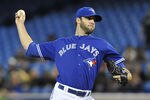TORONTO, CANADA - APRIL 28:  Brandon Morrow #23 of the Toronto Blue Jays delivers a pitch during MLB game action against the Seattle Mariners April 28, 2012 at Rogers Centre in Toronto, Ontario, Canada. (Photo by Brad White/Getty Images)