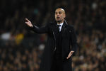 BARCELONA, SPAIN - JANUARY 25:  Head coach Josep Guardiola of FC Barcelona reacts during the Copa del Rey quarter final second leg match between FC Barcelona and Real Madrid at Camp Nou on January 25, 2012 in Barcelona, Spain.  (Photo by David Ramos/Getty Images)