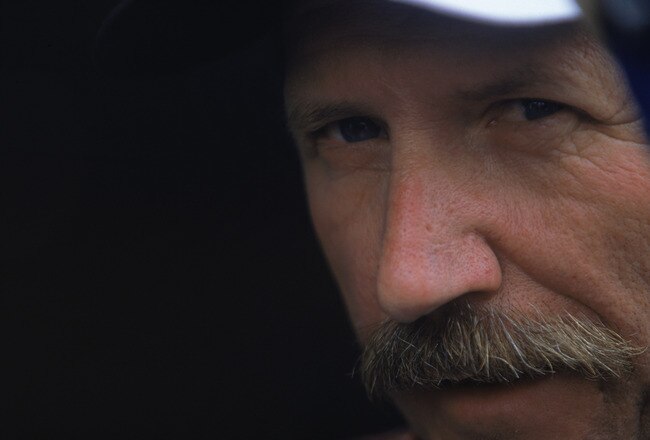 16 Feb 2001: A close up of Dale Earnhardt looking out of the #3 Chevy Monte Carlo for Richard Childress Racing during the Daytona 500 Speedweeks, part of the NASCAR Winston Cup Series at the Daytona International Speedway in Daytona, Florida.Mandatory Credit: Jon Ferrey  /Allsport