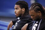 INDIANAPOLIS, IN - FEBRUARY 28: Defensive back Mark Barron of Alabama looks on during the 2012 NFL Combine at Lucas Oil Stadium on February 28, 2012 in Indianapolis, Indiana. (Photo by Joe Robbins/Getty Images)