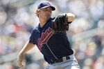 MINNEAPOLIS, MN - JULY 20: Josh Tomlin #43 of the Cleveland Indians delivers a pitch against the Minnesota Twins in the first inning on July 20, 2011 at Target Field in Minneapolis, Minnesota. (Photo by Hannah Foslien/Getty Images)