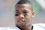 PASADENA, CA - SEPTEMBER 17:  Keenan Robinson #1 of the Texas Longhorns during warm up before the game against the UCLA Bruins at Rose Bowl on September 17, 2011 in Pasadena, California.  (Photo by Harry How/Getty Images)