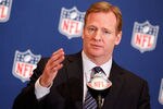 NEW ORLEANS, LA - MARCH 21: NFL commissioner Roger Goodell addresses the media during the NFL Annual Meetings at the Roosevelt Hotel on March 21, 2011 in New Orleans, Louisiana. Despite a NFL owners imposed lockout in effect since March 12 the league is conducting it's annual owners meeting in New Orleans(Photo by Sean Gardner/Getty Images)