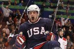 VANCOUVER, BC - FEBRUARY 16:  Bobby Ryan of The United States celebrates after he scored the first goal during the ice hockey men's preliminary game between USA and Switzerland on day 5 of the Vancouver 2010 Winter Olympics at Canada Hockey Place on February 16, 2010 in Vancouver, Canada.  (Photo by Bruce Bennett/Getty Images)