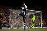 LONDON, ENGLAND - MAY 02:  Papiss Cisse of Newcastle celebrates after scoring the opening goal during the Barclays Premier League match between Chelsea and Newcastle United at Stamford Bridge on May 2, 2012 in London, England.  (Photo by Julian Finney/Getty Images)