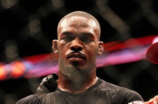 ATLANTA, GA - APRIL 21:  Jon Jones celebrates defeating Rashad Evans by unanimous decision in their light heavyweight title bout for UFC 145 at Philips Arena on April 21, 2012 in Atlanta, Georgia.  (Photo by Kevin C. Cox/Getty Images)