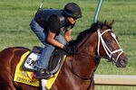 LOUISVILLE, KY - MAY 02:  Gemologist trains on the track in preparation for the 138th Kentucky Derby at Churchill Downs on May 2, 2012 in Louisville, Kentucky.  (Photo by Rob Carr/Getty Images)
