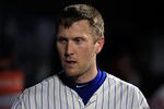 NEW YORK, NY - APRIL 23: Jason Bay #44 of the New York Mets looks on from the dugout against the San Francisco Giants at Citi Field on April 23, 2012 in the Flushing neighborhood of the Queens borough of New York City.  (Photo by Chris Trotman/Getty Images)