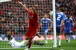 LONDON, ENGLAND - MAY 05:  Andy Carroll of Liverpool turns to celebrate a goal that was not given  during the FA Cup with Budweiser Final match between Liverpool and Chelsea at Wembley Stadium on May 5, 2012 in London, England.  (Photo by Clive Brunskill/Getty Images)