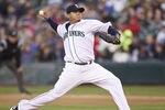 SEATTLE, WA - MAY 5: Felix Hernandez #34 of the Seattle Mariners delivers a pitch during a game against the Minnesota Twins at Safeco Field on May 5, 2012 in Seattle, Washington. (Photo by Stephen Brashear/Getty Images)