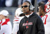 STATE COLLEGE, PA - NOVEMBER 12: Running back coach Ron Brown of the Nebraska Cornhuskers looks on against the Penn State Nittany Lions during the game on November 12, 2011 at Beaver Stadium in State College, Pennsylvania. (Photo by Justin K. Aller/Getty Images)