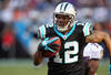 CHARLOTTE, NC - NOVEMBER 21:  David Gettis #12 of the Carolina Panthers against the Baltimore Ravens at Bank of America Stadium on November 21, 2010 in Charlotte, North Carolina.  (Photo by Streeter Lecka/Getty Images)