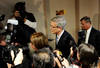 HARRISBURG, PA - NOVEMBER 7:  Penn State athletic director Tim Curley (C) and university vice president Gary Schultz (R) walk into the Magisterial District Court to be arraigned on charges of perjury and failure to report under Pennsylvania's child protective services law on November 7, 2011 in Harrisburg, Pennsylvania. The two high-ranking Penn State administrators have resigned, and will face arraignment on charges they lied to a grand jury investigating suspected child abuse involving the university's former defensive coordinator Jerry Sandusky.  (Photo by Patrick Smith/Getty Images)