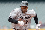 CLEVELAND, OH - MAY 7: Alejandro De Aza #30 of the Chicago White Sox runs to third after a throwing error during the first inning against the Cleveland Indians at Progressive Field on May 7, 2012 during the first game of a doubleheader in Cleveland, Ohio . (Photo by Jason Miller/Getty Images)