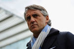 NEWCASTLE UPON TYNE, ENGLAND - MAY 06:  Manchester City manager Roberto Mancini looks on before the Barclays Premier League match between Newcastle United and Manchester City at the Sports Direct Arena on May 6, 2012 in Newcastle upon Tyne, England.  (Photo by Michael Regan/Getty Images)