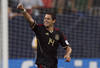 HOUSTON - JUNE 22:  Javier Hernandez #14 of Mexico celebrates his goal in the first overtime period against Honduras at Reliant Stadium on June 22, 2011 in Houston, Texas. Mexico won 2-0.  (Photo by Bob Levey/Getty Images)