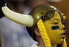 ATLANTA, GA - NOVEMBER 27:  A Minnesota Vikings fan looks on during the game against the Atlanta Falcons at Georgia Dome on November 27, 2011 in Atlanta, Georgia.  (Photo by Kevin C. Cox/Getty Images)