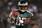 PHILADELPHIA, PA - NOVEMBER 07:  Dominique Rodgers-Cromartie #23 of the Philadelphia Eagles catches a pass during practice before playing against the Chicago Bears at Lincoln Financial Field on November 7, 2011 in Philadelphia, Pennsylvania.  (Photo by Nick Laham/Getty Images)