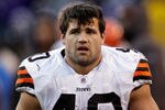 BALTIMORE, MD - DECEMBER 24:  Peyton Hillis #40 of the Cleveland Browns looks on from the sidelines during the closing moments of the Browns 20-14 loss to the Baltimore Ravens at M&T Bank Stadium on December 24, 2011 in Baltimore, Maryland.  (Photo by Rob Carr/Getty Images)