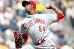 PITTSBURGH - JULY 20:  Aroldis Chapman #54 of the Cincinnati Reds pitches against the Pittsburgh Pirates during the game on July 20, 2011 at PNC Park in Pittsburgh, Pennsylvania.  (Photo by Jared Wickerham/Getty Images)
